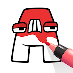Coloring Alphabet Lore Logo