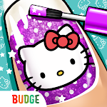 Hello Kitty Nail Salon Logo