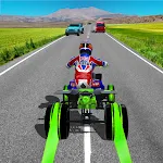 Light ATV Quad Bike Racing, Traffic Racing Games Logo