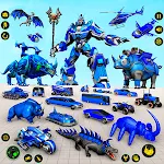 Rhino Robot Car transforming games Logo